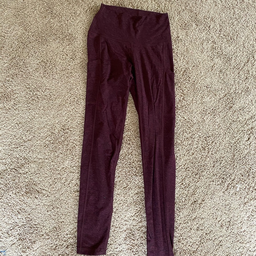 Aerie burgundy leggings
